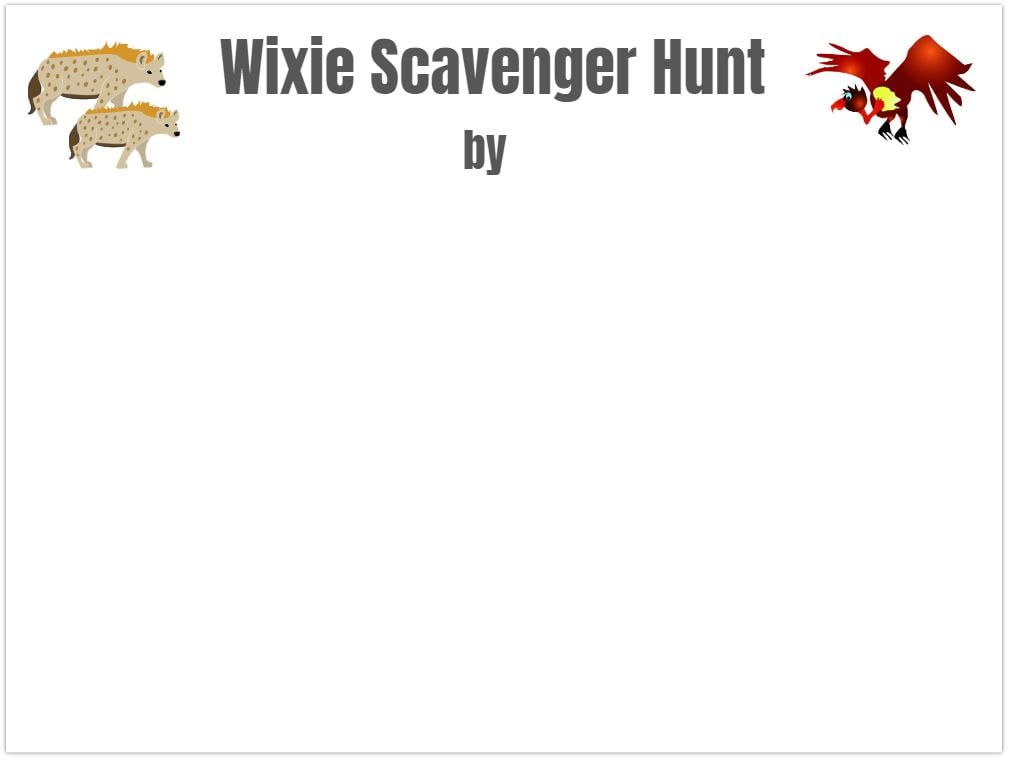 Wixie-template-scavenger-hunt