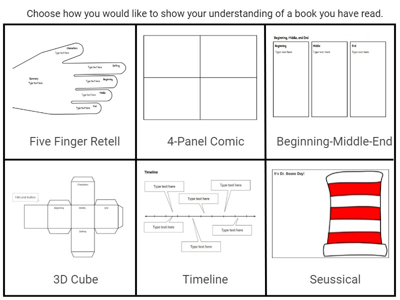 summary beginning middle end graphic organizer